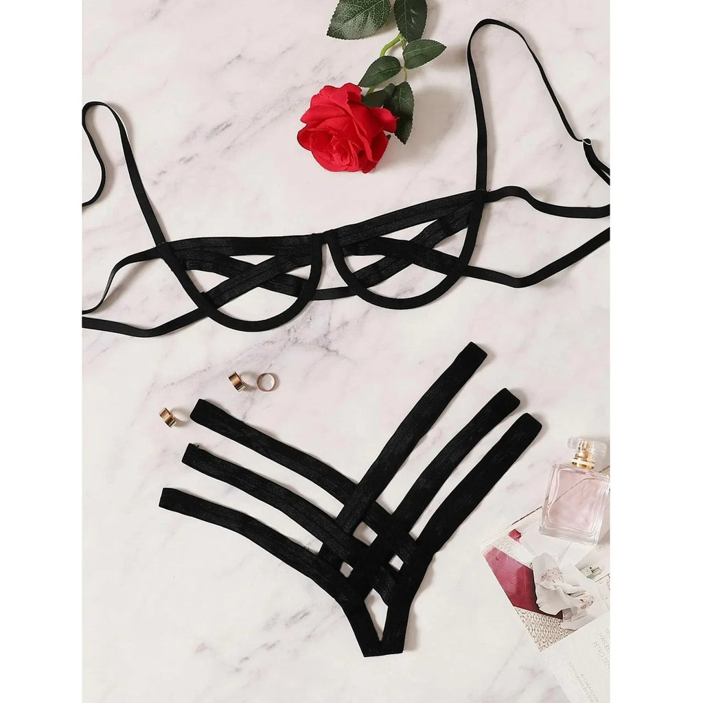 Strappy Harness Lingerie Set – product image 14