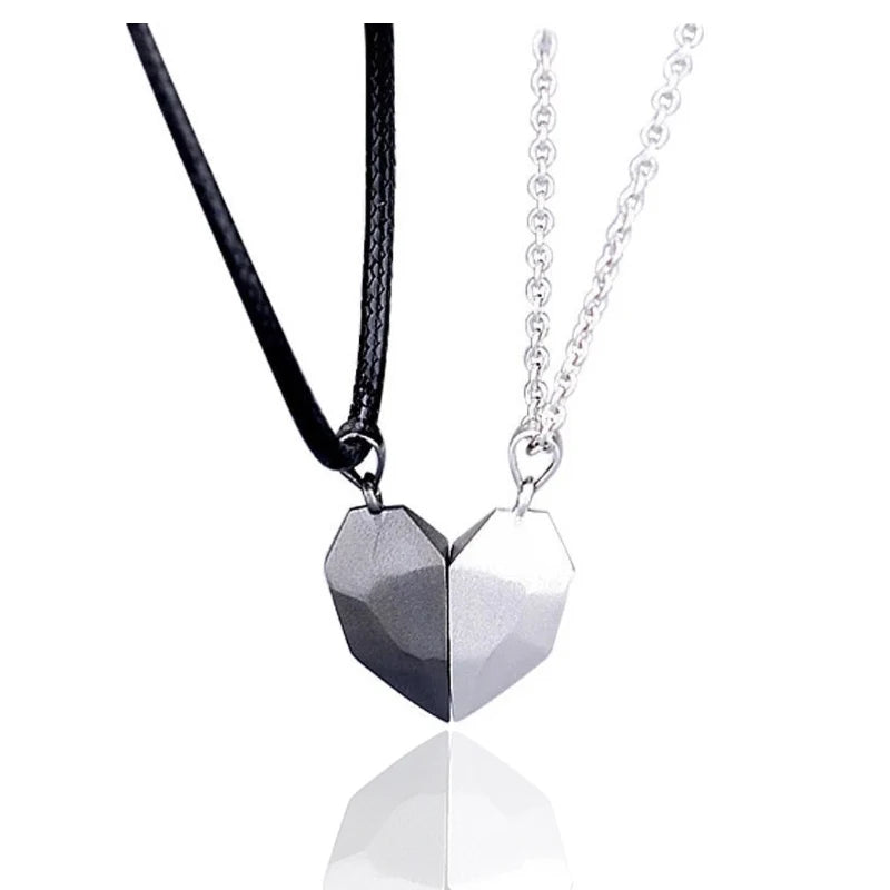 Magnetic Heart Couple Necklace