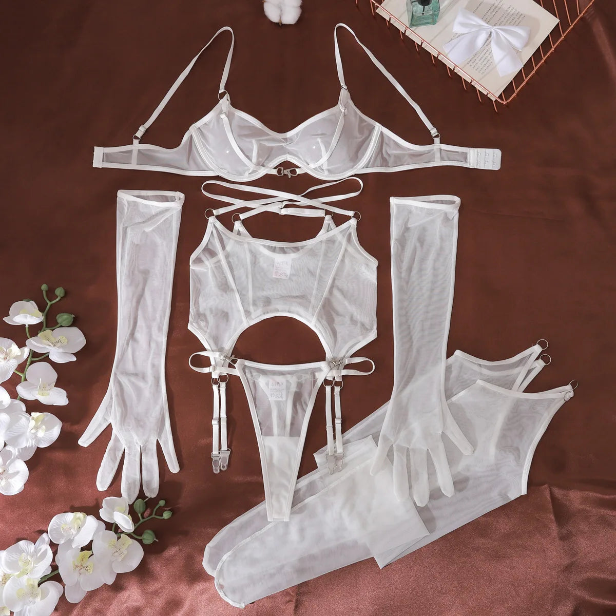 Sheer Mesh Lingerie Set – product image 22