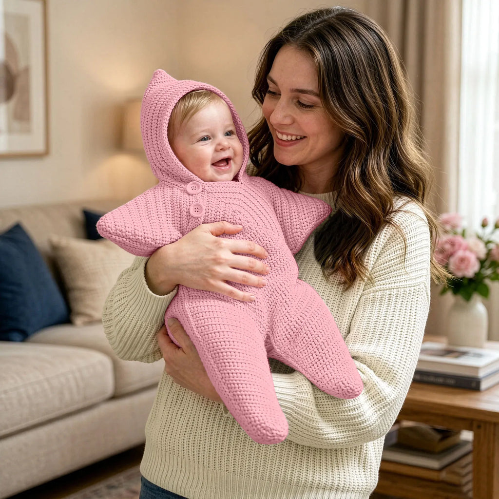 Baby Crocheted Romper Starfish