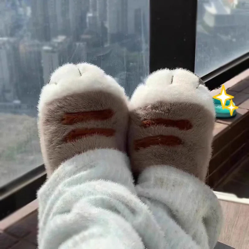 Adorable Kitty Claw Furry Slippers 🐾