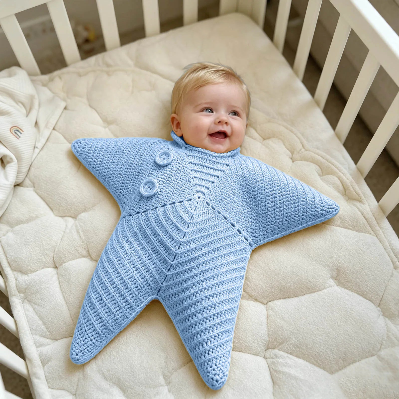 Baby Crocheted Romper Starfish
