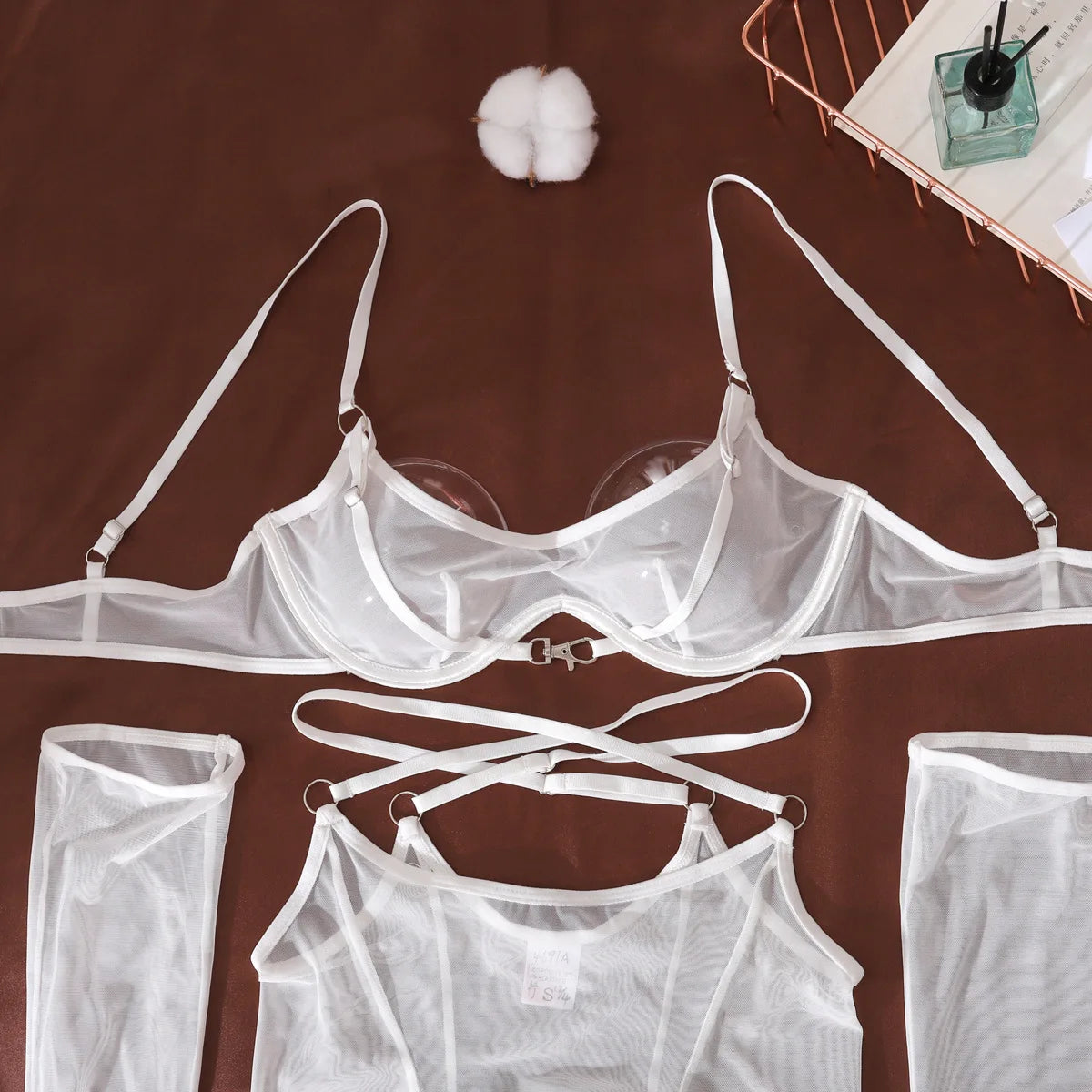 After Dark Sheer Mesh Lingerie Set